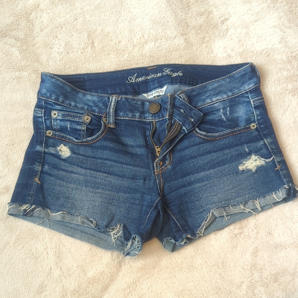 American Eagle Outfitters Blue Casual Jean Shorts